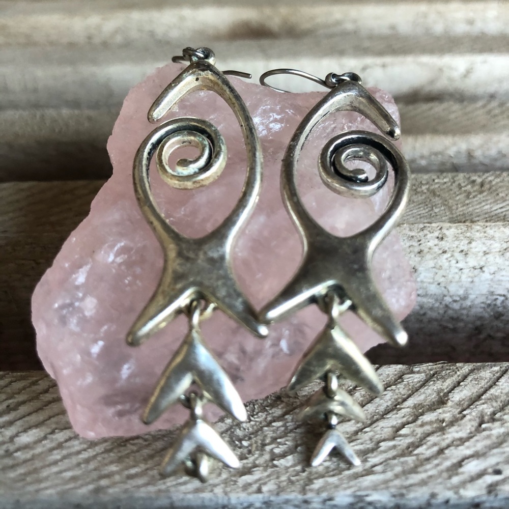 Sterling Silver Lucky Brand Fish Dangling Earrings